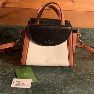 Kate spade Adrien black, white, brown handbag